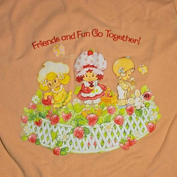 Strawberry Shortcake Pink  Cropped Tank Top XXL - Picture 3 of 3